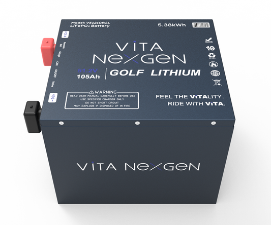 Vita NexGen 48V (51.2V) 105Ah Lithium Golf Cart Battery - V512105GL