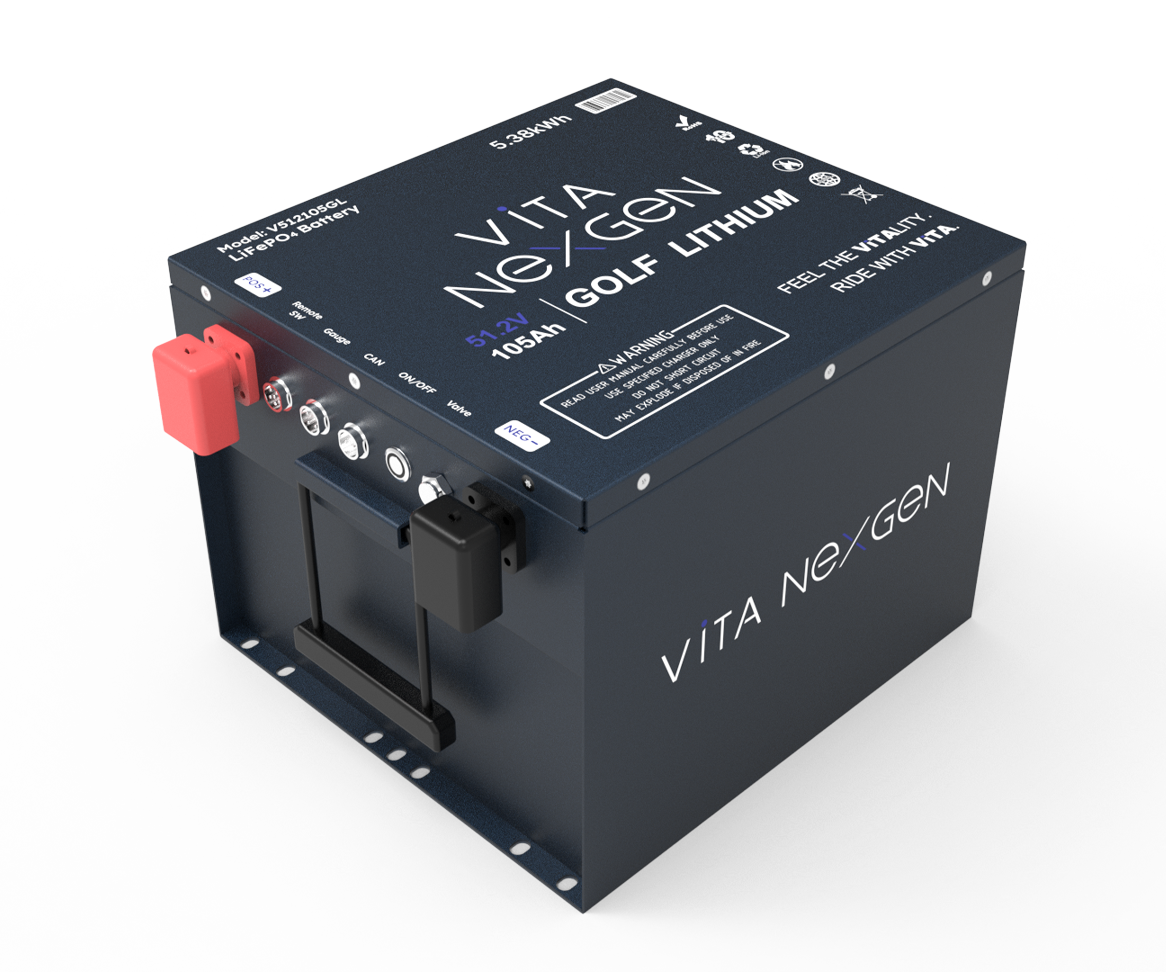 Vita NexGen 48V (51.2V) 105Ah Lithium Golf Cart Battery - V512105GL