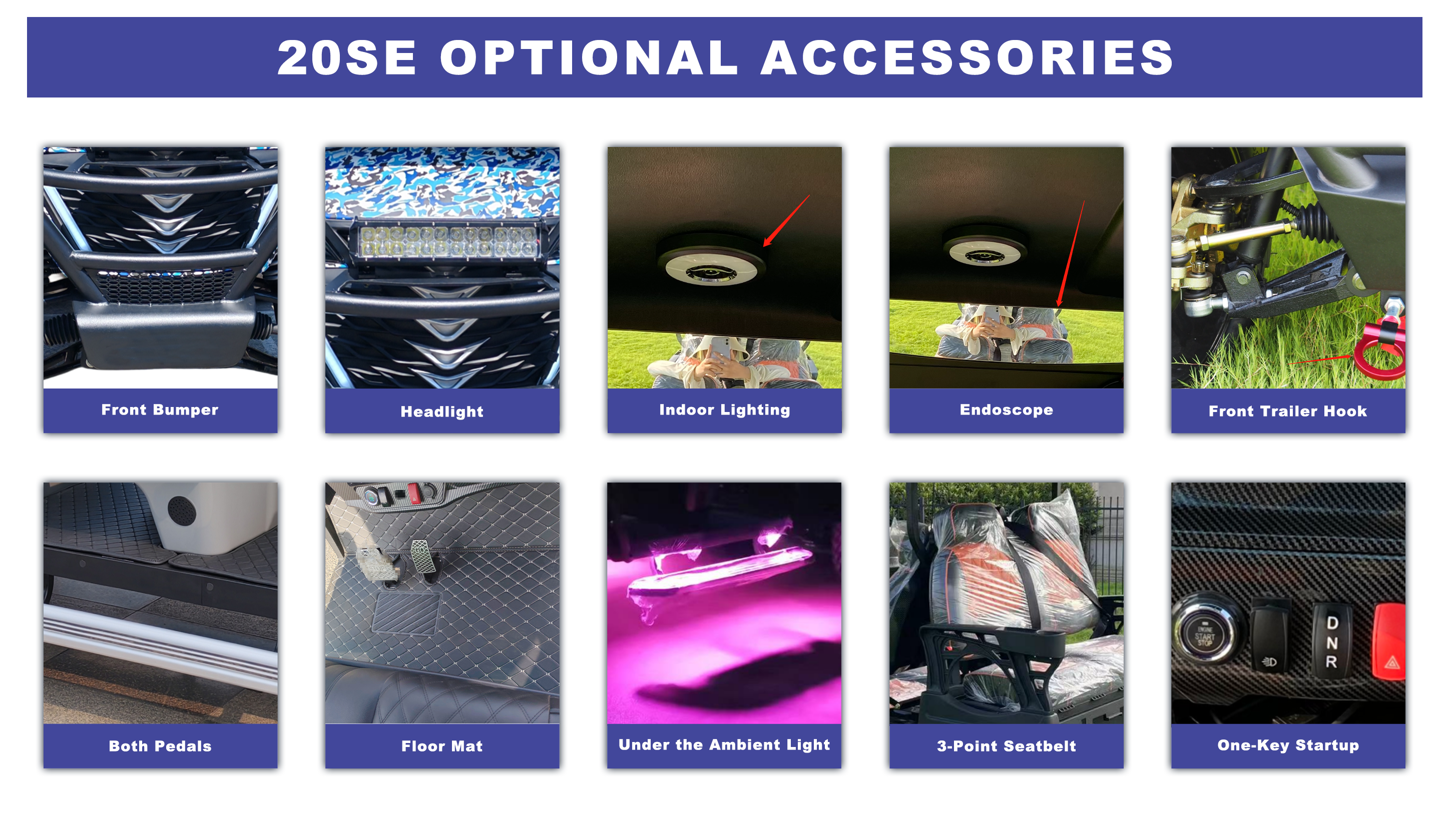 vita nexgen 20se electric golf cart optional accessories