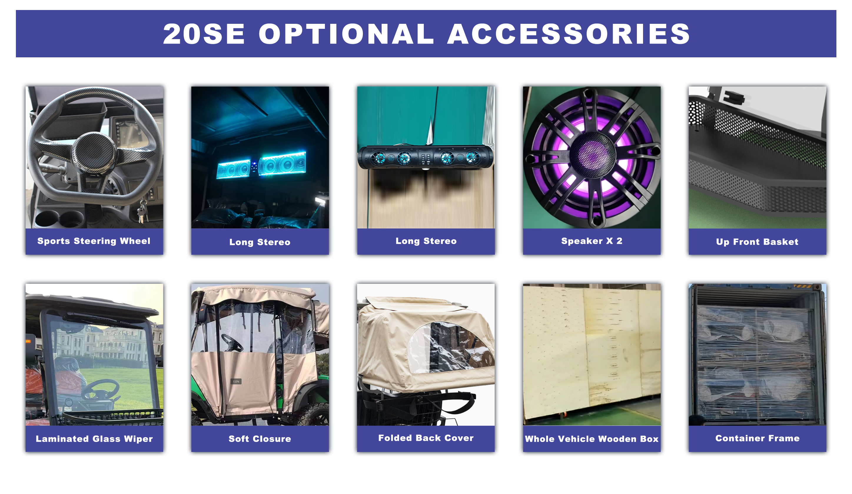 vita nexgen 20se electric golf cart optional accessories
